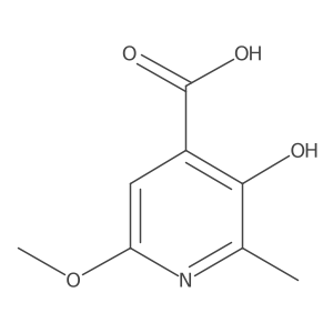 3-Hydroxy-6-methoxy-2-methyl-4-pyridinecarboxylic acid结构式