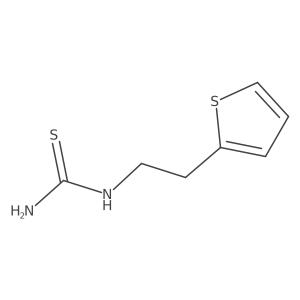[2-(Thiophen-2-yl)ethyl]thiourea Structure