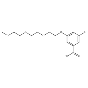 1-(2-(2-(2-Methoxyethoxy)ethoxy)ethoxy)-3-bromo-5-nitrobenzene结构式