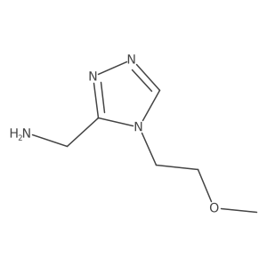 4-(2-Methoxyethyl)-4H-1,2,4-triazole-3-methanamine Structure