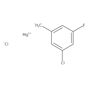 3-Chloro-5-fluorobenzylmagnesium chloride结构式