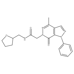 2-(4-methyl-7-oxo-1-phenyl-1H-pyrazolo[3,4-d]pyridazin-6(7H)-yl)-N-((tetrahydrofuran-2-yl)methyl)acetamide Structure