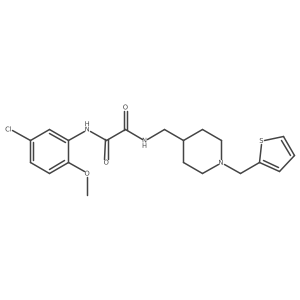 N1-(5-chloro-2-methoxyphenyl)-N2-((1-(thiophen-2-ylmethyl)piperidin-4-yl)methyl)oxalamide Structure