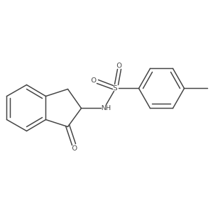 N-(2,3-Dihydro-1-oxo-1H-inden-2-yl)-4-methylbenzenesulfonamide结构式