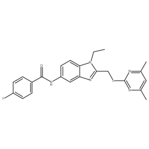 C23H22FN5OS结构式