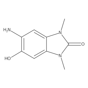 5-amino-6-hydroxy-1,3-dimethyl-2,3-dihydro-1H-1,3-benzodiazol-2-one结构式