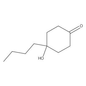 4-Butyl-4-hydroxycyclohexan-1-one Structure