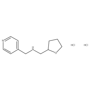 (Oxolan-2-ylmethyl)(pyridin-4-ylmethyl)amine dihydrochloride结构式