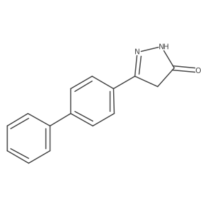 3-(4-Phenylphenyl)-4,5-dihydro-1H-pyrazol-5-one Structure