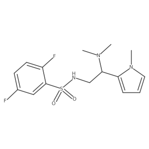 N-(2-(dimethylamino)-2-(1-methyl-1H-pyrrol-2-yl)ethyl)-2,5-difluorobenzenesulfonamide Structure