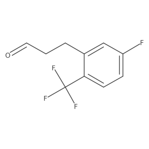 3-[5-Fluoro-2-(trifluoromethyl)phenyl]propanal Structure