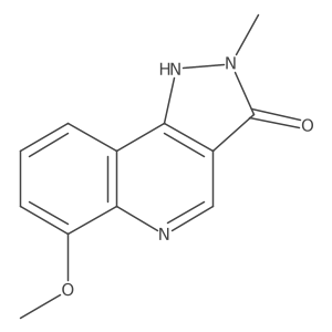 6-methoxy-2-methyl-1,2-dihydro-3H-pyrazolo[4,3-c]quinolin-3-one Structure