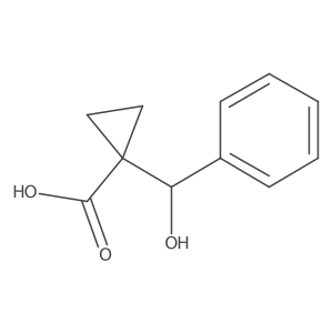 1-(Hydroxy(phenyl)methyl)cyclopropanecarboxylic acid Structure