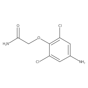 2-(4-Amino-2,6-dichlorophenoxy)acetamide结构式