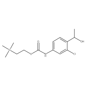 [3-Chloro-4-(1-hydroxy-ethyl)-phenyl]carbamic acid 2-trimethylsilanyl-ethyl ester结构式