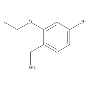 (4-Bromo-2-ethoxyphenyl)methanamine Structure