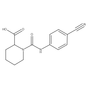 1-[(4-Cyanophenyl)carbamoyl]piperidine-2-carboxylic acid Structure