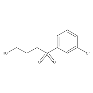 3-[(3-Bromophenyl)sulfonyl]propan-1-ol结构式