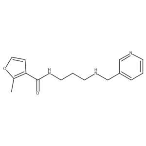 2-methyl-N-[3-(pyridin-3-ylmethylamino)propyl]furan-3-carboxamide结构式