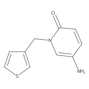 5-Amino-1-(thiophen-3-ylmethyl)-1,2-dihydropyridin-2-one结构式
