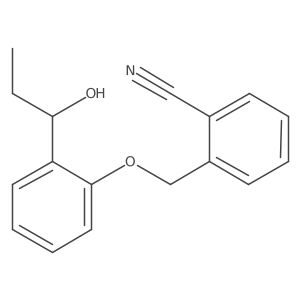2-[[2-(1-Hydroxypropyl)phenoxy]methyl]benzonitrile结构式
