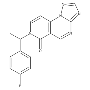 7-[1-(4-fluorophenyl)ethyl]pyrido[3,4-e][1,2,4]triazolo[1,5-a]pyrimidin-6(7H)-one结构式