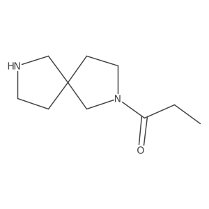 1-(2,7-Diazaspiro[4.4]nonan-2-yl)propan-1-one结构式