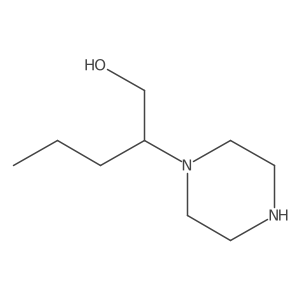 2-(Piperazin-1-yl)pentan-1-ol结构式