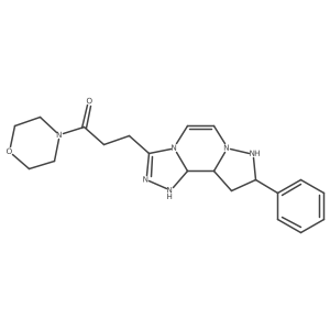 1-Morpholin-4-yl-3-(11-phenyl-3,4,6,9,10-pentazatricyclo[7.3.0.02,6]dodeca-4,7-dien-5-yl)propan-1-one结构式