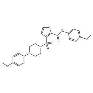 N-(4-methoxyphenyl)-3-{[4-(4-methoxyphenyl)piperazin-1-yl]sulfonyl}thiophene-2-carboxamide Structure