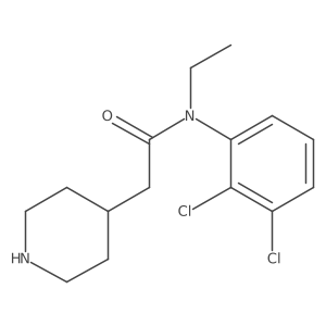 N-(2,3-dichloro-phenyl)-N-ethyl-2-piperidin-4-yl-acetamide Structure