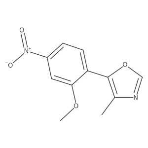 5-(2-Methoxy-4-nitrophenyl)-4-methyloxazole Structure