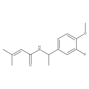 n-(1-(3-Fluoro-4-methoxyphenyl)ethyl)-3-methylbut-2-enamide Structure