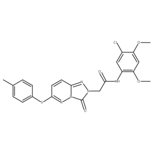N-(5-chloro-2,4-dimethoxyphenyl)-2-{6-[(4-methylphenyl)sulfanyl]-3-oxo-2H,3H-[1,2,4]triazolo[4,3-b]pyridazin-2-yl}acetamide Structure