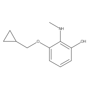 3-(Cyclopropylmethoxy)-2-(methylamino)phenol结构式