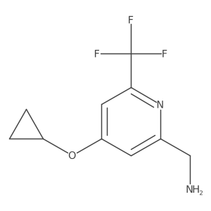 (4-Cyclopropoxy-6-(trifluoromethyl)pyridin-2-YL)methanamine Structure