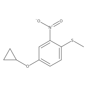 (4-Cyclopropoxy-2-nitrophenyl)(methyl)sulfane结构式
