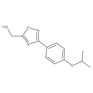 1-{3-[4-(Propan-2-yloxy)phenyl]-1,2,4-oxadiazol-5-yl}methanamine结构式