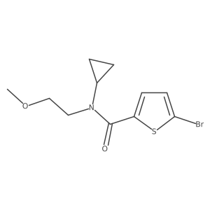 5-Bromo-N-cyclopropyl-N-(2-methoxyethyl)-2-thiophenecarboxamide结构式