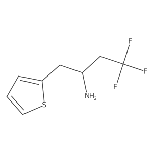4,4,4-Trifluoro-1-(thiophen-2-yl)butan-2-amine Structure