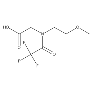 2-[2,2,2-trifluoro-N-(2-methoxyethyl)acetamido]acetic acid Structure