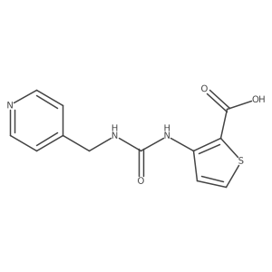 3-[[[(4-Pyridinylmethyl)amino]carbonyl]amino]-2-thiophenecarboxylic acid结构式