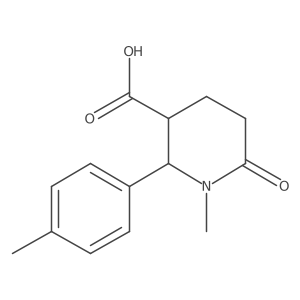 1-Methyl-6-oxo-2-(p-tolyl)piperidine-3-carboxylic acid结构式