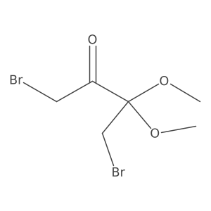 1,4-Dibromo-3,3-dimethoxybutan-2-one结构式