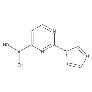 2-(Imidazol-1-yl)pyrimidine-4-boronic acid结构式