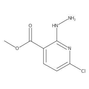 Methyl 2-hydrazinyl-6-chloronicotinate Structure
