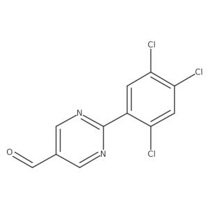 2-(2,4,5-Trichlorophenyl)pyrimidine-5-carboxaldehyde Structure