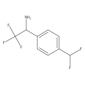 1-(4-(Difluoromethyl)phenyl)-2,2,2-trifluoroethanamine Structure