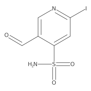 4-Pyridinesulfonamide, 5-formyl-2-iodo-结构式