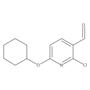 3-Pyridinecarboxaldehyde, 2-chloro-6-(cyclohexyloxy)-结构式